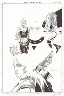 Salvador Larroca - X-men #187 cover - mr. Sinister, sunfire, mystique, pulse, rogue, & gambit - 2006 signed