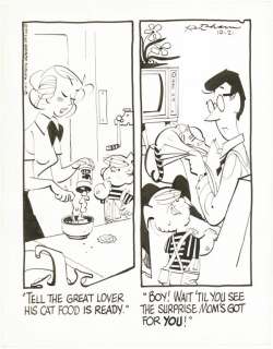47: Ketcham Dennis the Menace 10/75 original comic art | Russ Cochran
