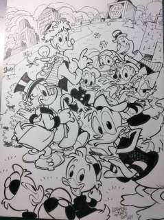 Donald Duck - â€œPanoramic Duckburg-Ciudad Locaâ€ - Loose page - Unpublished - (2005/2005) | Catawiki
