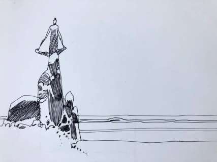 Sergio Toppi - Illustrazione originale + acquaforte - firmato - Loose page - First edition - (2006) | Catawiki