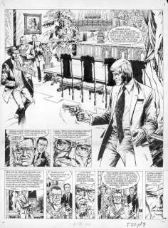 Vance | Bruno Brazil, planche n°9 Ã  l’encre de Chine de … | Banque Dessinée