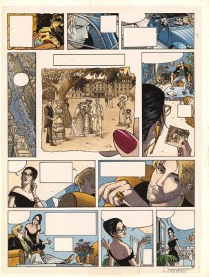 Laurent Vicomte | Bleu de mise en couleur pour la planche n°13 - L’Appel - Sasmira | Daniel Maghen