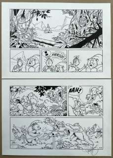 Suske en Wiske - Originele pagina (p.30) - De preutse prinses - signed - (2020) | Catawiki