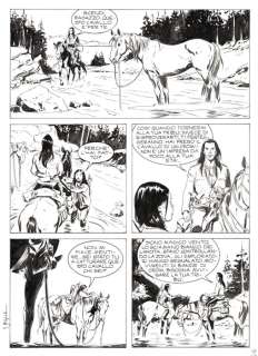 Magico Vento n. 92 - Tavola Originale "la carica dei bisonti" - Loose page - First edition - (2005) | Catawiki