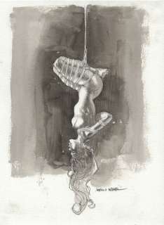 Bleda, Sergio - Original painting - Risky Game - Watercolor Art | Catawiki