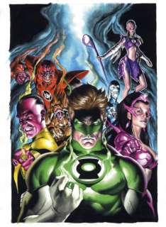 Migliari, Rodolfo | GREEN LANTERN Couverture originale à l’encre de Chine | Cornette de St Cyr