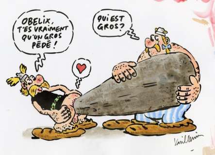 Vuillemin, Philippe - Dessin original + mise en couleur originale - Astérix et Obélix (2000) | Catawiki