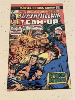 SUPER-VILLAIN TEAM UP #5 comic COVER ART 4 color acetate DR DOOM FANTASTIC FOUR | eBay US (Buy It Now)