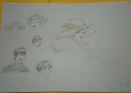 Leone Frollo - illustrazione originale "Studio Femminile" firmata - Loose page | Catawiki