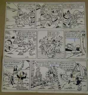 Les Joyeux Lurons (De Vrolijke bengels) - Originele gag-pagina - met Franse teksten | Catawiki