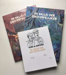 Blake & Mortimer - De vallei der onsterfelijken 1 en 2 Bibliofiel deel 25 + 26 + ex- libris - Hardcover - First edition - (2018/2019) | Catawiki