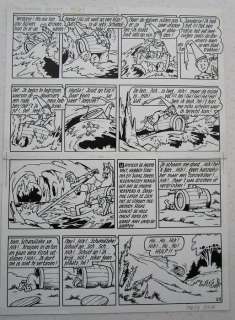 Suske en Wiske - Originele pagina (p.21) - De koning drinkt - (1973) | Catawiki