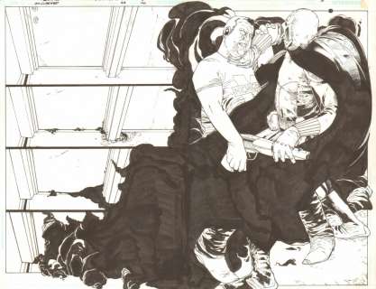 Alex Sanchez - Justice society of america classified - issue 23 pgs 2&3 - dps - figure fight