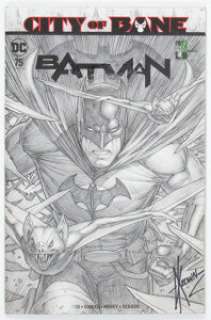 Dale Keown Batman #75 Sketch Cover Variant Original Art (DC, 2019) CGC Signature Series NG White pages. Front cover - | Heritage
