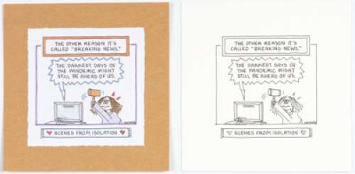 Guisewite, Cathy | Cathy Guisewite Scenes from Isolation Page 145 Single Panel Comic Illustration Original Art (Andrews McMeel Publis... (Total: 2 Original Art) | Heritage