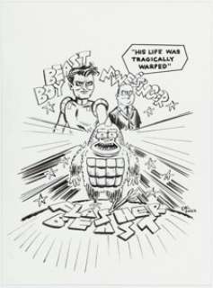 Twenty-first Century Comic Artist - David King - Beast Boy "Flasher Beast" Illustration Original Art (2022)....