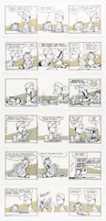 Jim Davis | Garfield Consecutive Daily Comic Strip Original Art Group of 6 (United Feature Syndicate, 1993). (Total: 6 Original Art) | Heritage