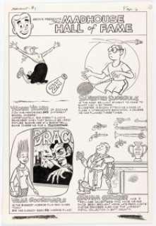 Orlando Busino Archie’s Madhouse #8 Complete 2-Page Story "The Madhouse Hall of Fame" Original Art (Archie, 1960). (Total: 2 Original Art) | Heritage