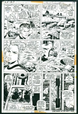 Buscema, John; Sinnott, Joe | Item #40324 Fantastic Four #127 page 19 Original Comic Art by John Buscema. John Buscema, Joe... | Parigi Books