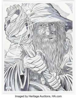 Daniel White - Gandalf Illustration Original Art (2025). | Heritage
