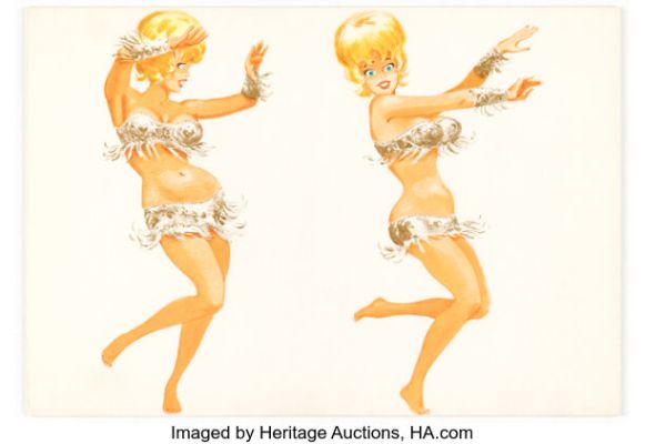 Win Mortimer - Little Annie Fanny Illustrations Original Art Group of 5 (HMH, 1963). (Total: 5 Original Art) | Heritage