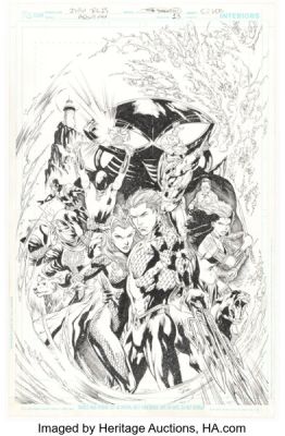 Ivan Reis and Joe Prado Aquaman #13 Cover Original Art (DC, 2012). | Heritage