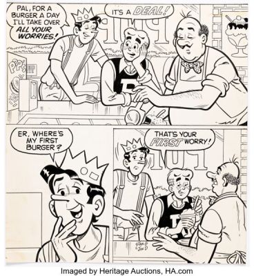 Stan Goldberg and Jon D’Agostino Archie’s Joke Book Magazine #271 Cover Illustration Original Art (Archie, 1980). | Heritage