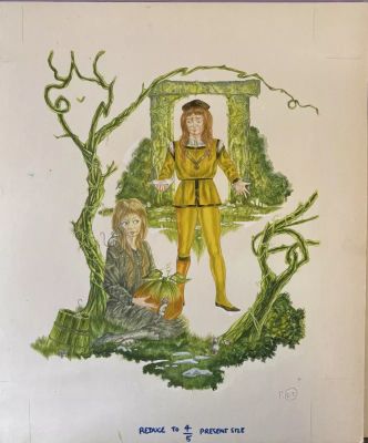 Lot 119 - Original Artwork For Cinderella Book 1970’s Andrew Skilleter Free Post In UK | misc / divers