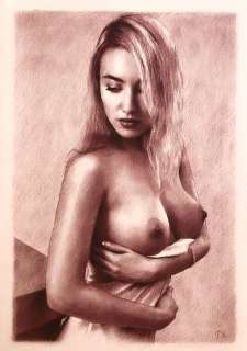 Pin Up - illustrazione originale - pastello su carta - firmato - Loose page - (2020) | Catawiki