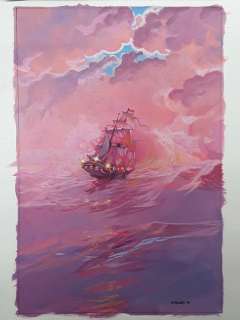 Faure, Michel - Dessin original couleur - L’ÃŽle au trésor - (1991) | Catawiki