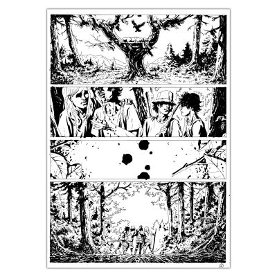 Jérémie Gasparutto | Le chemin derrière la maison - Planche originale 62 | Achetez de l’Art