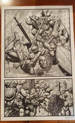 SEAN PATTY original art, WORGARD VIKING BERSERKER, 11x17, 2011, Battle, pg 6 | eBay US