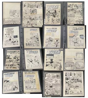 A portfolio of TIGER and ROY OF THE ROVERS original comic book art, British comic book (Qty) (V) | Excalibur Auctions