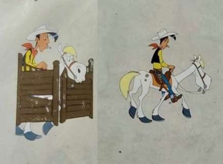 Belvision Studios (after Morris) - 2 Original production cels - Lucky Luke - Daisytown - (1971) | Catawiki