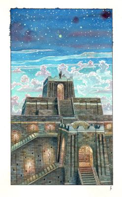 Federico Penco | Ziggurat di Ur | Tavole Originali