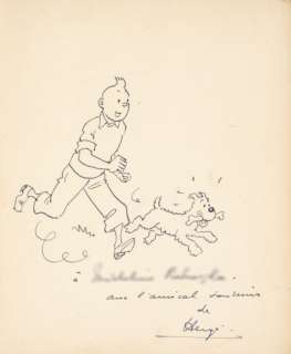 Hergé (Georges Remi Dit) | Tintin et Milou courant | Artcurial