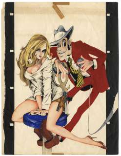 Monkey Punch Handwritten color illustrations "Lupin III"