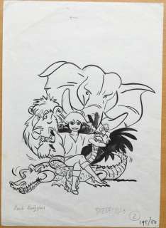 Franka - Originele tekening: Vignet "Dierendag" - (1979) | Catawiki