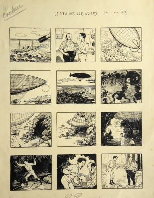 Luc Leguey |  » Le Dieu Des Iles Noires  » – Planches Originales – (1 série) | Zic et Bul