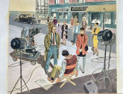 MARCO SOLDI - Original cover for Julia n. 152. "Dietro le quinte". Cm. 33x25. Mint. Code 417.