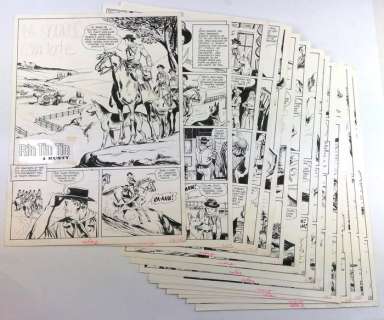 Raphael Carlo Marcello - 16xTav.Origin. "Rin Tin Tin & Rusty: La Source Ecarlate" - Storia Completa - Loose page - First edition | Catawiki