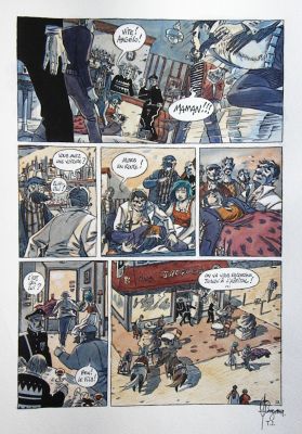Gilles Cazaux | Le grand Large – TOME 2 – Planche originale – Page 28 | Zic et Bul