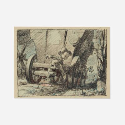 Lot 359 - 1939 Animation Drawing Pinocchio Disney | Landry Pop Auctions