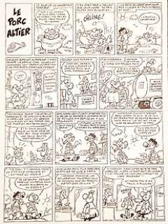 Widenlocher, Roger - Planche originale - Achille Talon T46 - Le Monde merveilleux du journal Polite - (2004)