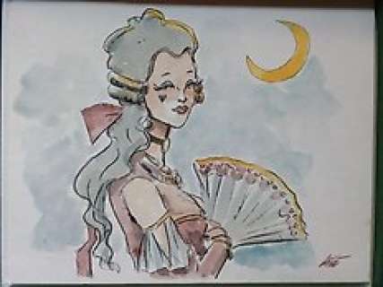 Lele Vianello - Acquerello originale firmato sulla copertina del volume Artbook Lele Vianello - Hardcover - First edition - (2013)