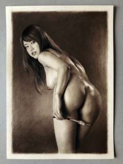 Pin Up - illustrazione originale - pastello su carta - firmato - Loose page - (2020) | Catawiki