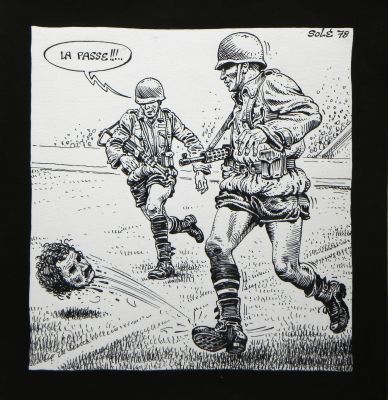 Jean Solé | «Coupe du monde de football 1978 en Argentine » – Illustration originale – Jean Solé | Zic et Bul