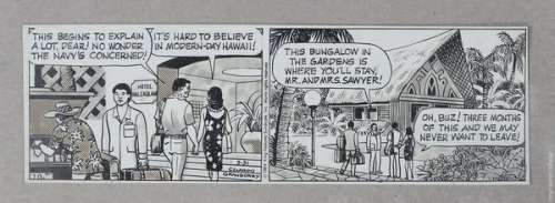 Original Art: Buz Sawyer Comic Strip, March 31, 1984 by John Celardo | mycomicshop.com
