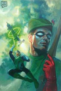 Hugh Fleming - legends of the dc universe 8 cover painting issue 8