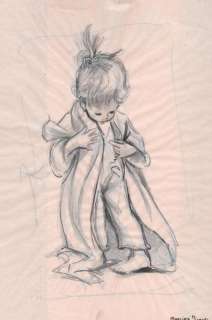 Marlier Marcel | Â«MartineÂ». Dessin sur calque représentant Martine dans un | Tessier Sarrou